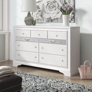 White dresser shop with rhinestones